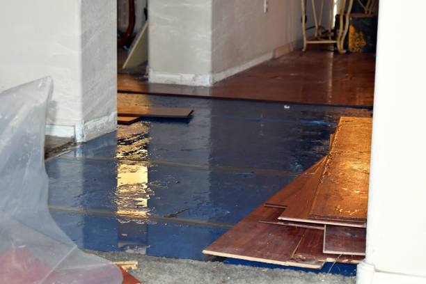 Professional Emergency Water Damage Restoration technician working in Clay Center, OH